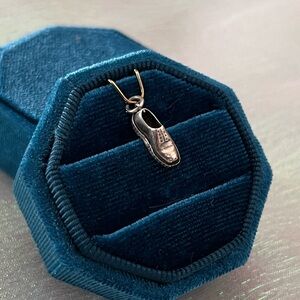 Antique 800/835 Silver Oxford Shoe Charm- .5 grams